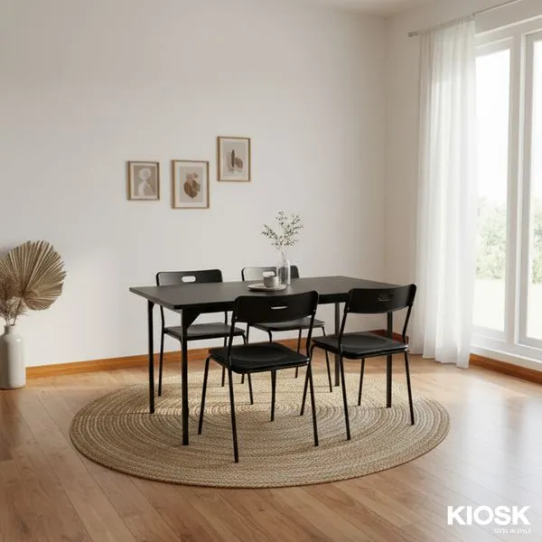 Dinning Table for 4seats with steel top