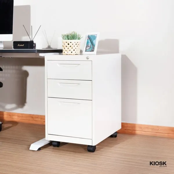 3 drawers mobile pedestal