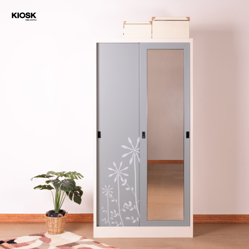 Lemari Pakaian dengan Pintu Geser Bergambar - Ixymild