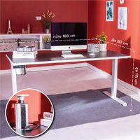 Electric adjustable Desk with Pop up Socket 180 cm.-5