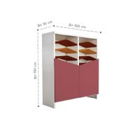 Angolo Shoe cabinet-2doors-8