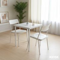 Dining table for 2 seat -Steel top