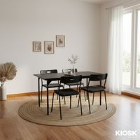 Dinning Table for 4seats with steel top