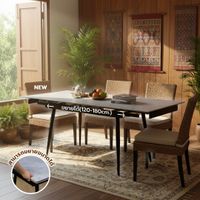 KIOSK DI-2525 Extendable Dining Table, Gloss Italy Gray Ceramic