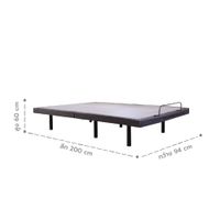 Electric adjustable bed for 3-3.5 feet mattress with massage system (Free! Mattress or head bed)-22