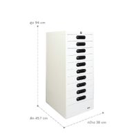 KOL 10-Drawer Form Cabinet with Automatic Lock-4