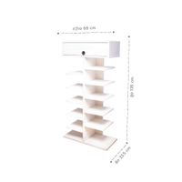 Lite Shoe cabinet 12compartments with drawer-5