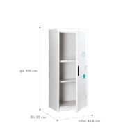  Bookcase with 1 open door-5