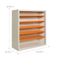 MAX Steel Shoe Cabinet - 6 Tiers, Adjustable Shelves-6