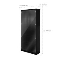 Figure model display cabinet with adjustable shelves & LED lights. -2