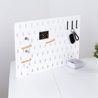 DIY Steel Pegboard with Removable L-Stand + 3 Free Hooks-1