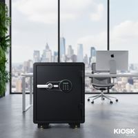 Brankas tahan api dengan sistem sidik jari dan kode digital, berat 92kg