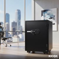 Fireproof safe with fingerprint and digital code system 150kg.