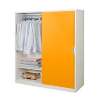 KIOSK SDS-160K Sliding Door Steel Wardrobe 160 cm with Rail-2