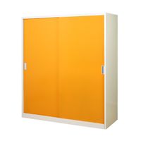 KIOSK SDS-160K Sliding Door Steel Wardrobe 160 cm with Rail-5