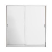 KIOSK SDS-160K Sliding Door Steel Wardrobe 160 cm with Rail-6