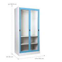 Sliding glass door wardrobe-5