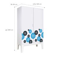  Solid sliding wardrobe with pattern-8