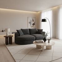 Luxury Velvet Love Seat, 2-Seater High Rebound Foam (30 Density)