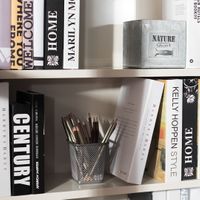 Bookcase with 1 open door-1
