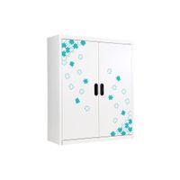 Bookcase with 2 doors open with pattern-3
