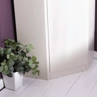 Corner bookcase (6 sides), high with pattern-1