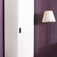 Corner bookcase (6 sides), high with pattern-2