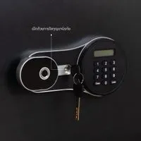 Fireproof safe with fingerprint and digital code system, 46kg. - Horizontal-8