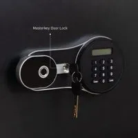 Fireproof safe with fingerprint and digital code system, 46kg. - Horizontal-9