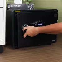 Fireproof safe with fingerprint and digital code system, 46kg. - Horizontal-4