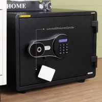 Fireproof safe with fingerprint and digital code system, 46kg. - Horizontal-1