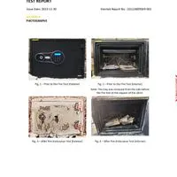 Fireproof safe with fingerprint and digital code system, 46kg. - Horizontal-17