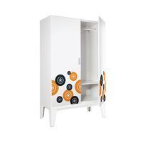 Solid open wardrobe with graphic pattern-9