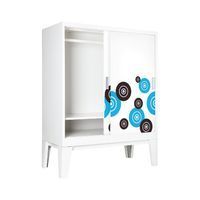Solid sliding wardrobe with pattern-7