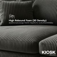 Luxury Velvet Love Seat, 2-Seater High Rebound Foam (30 Density)-7